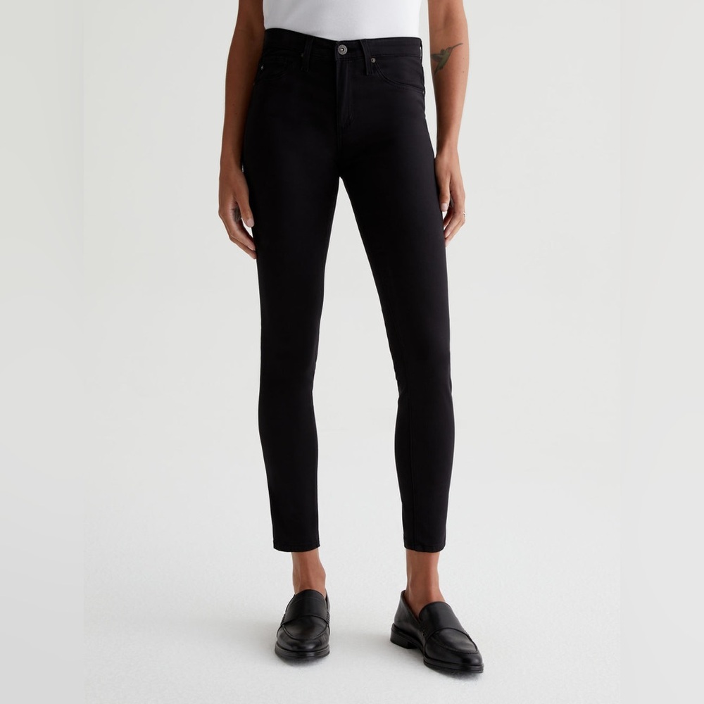 AG Adriano Goldschmied The Legging Super Skinny Super Black Jeans in Size 27R